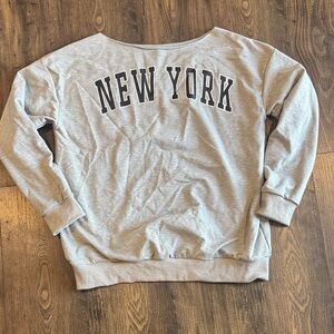 Off Shoulder Sweatshirt